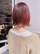 バブ バイネオリーブ(Bab by neolive)&nbsp;ピンクオレンジ×切りっぱなしボブ