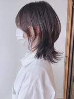 【morio原宿】ウルフカット　40代　前髪あり　襟足長め
