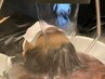 カット＋ヘッドスパ（60分）＋肩マッサージ、頭浸浴