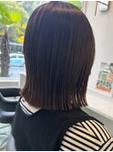 高知 南国市 BiBi glandjete 切りっぱなしボブ こっくりカラー