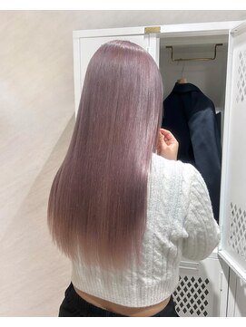 アドア 横浜(ADORE) 【ADORE 横浜】ペールラベンダーピンク×ケアブリーチ