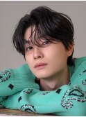 韓国マッシュセンターパートダウンパーマニュアンスパーマウルフ