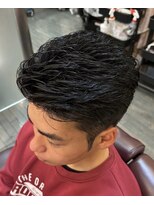 銀座マツナガ 浅草店&nbsp;ビジネスショートアイロンパーマサイドバック刈り上げ黒髪