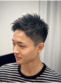 【ビジネスで好印象】爽やかアップバングショート