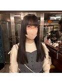 イルミナカラーでさらつやロング＊姫カット