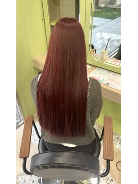 ノー バイ イオエ 西梅田(no. by ioe) ブリーチなしカラー/髪質改善/ミルクティーベージュ/小顔ヘア