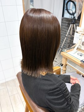 プラグ バイ ネオリーブ(plug by neolive) チェリーブラウン×髪質改善[髪質改善/縮毛矯正/韓国]A