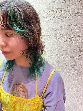 ヘアサロン アティリー(Hair Salon Attirer) 西梅田/ボブ/グレーベージュ/白髪ぼかし/ハイライト/ベージュ