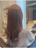 くびれヘア/アプリコットオレンジ/ハイライトカラー/佐倉