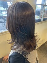 ムード マグ レーベル 南松本(MOOD Mag Label)&nbsp;くすみベージュマロンベージュレイヤーカット透明感