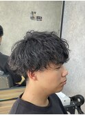波巻きパーマ