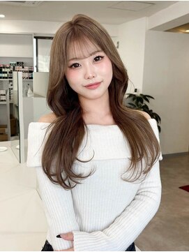 エルサザリープ 三宮(Elsa the leap) ヘーゼルベージュ/ミルクティーカラー/韓国くびれ巻き