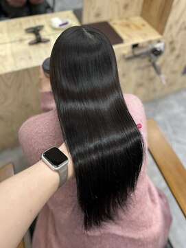 ヌープヘアーアイス(NUUP.hair ici) 【髪質改善】強いクセも解消し乾かしただけでまとまる縮毛矯正◎