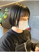 顎ラインボブ/ミニボブ/ぱつっとボブ/切りっぱなしボブ/目白