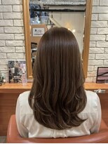 ヘアメイク フレンシア(hair make flencia)&nbsp;女神のような艶と動き！上品な韓国風レイヤー【267スタイル】