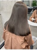 ブリーチなしモカグレージュ