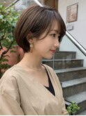 【イシザキ】横顔もキレイな丸みショートボブ