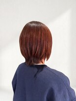 フォーカラープロブレム(4 COLOR PROBLEM)&nbsp;ショートウルフ×縮毛矯正×オレンジカラー