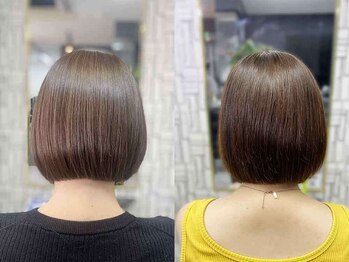 美髪・髪質改善クリニック arose 沖縄店【アローズ】【10月1日オープン（予定）】の写真/【ショート×髪質改善縮毛矯正】癖が強くてショートを諦めていた方へ☆カットと縮毛矯正でデザインを