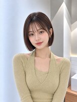 フォト 新宿三丁目(foto)&nbsp;髪質改善縮毛矯正地毛風ストレート切りっぱなしボブ
