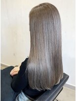エルプラスヘアー 平尾店(L+hair)&nbsp;20代30代髪質改善カラーグレージュ艶感ストレート透明感