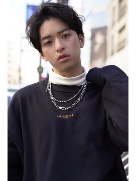 ジョエミバイアンアミ(joemi by Un ami) （joemi 新宿）ゆるめパーマ ビジネスマン 黒髪マッシュ 近江