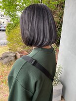 ヘア プロデュース キュオン(hair produce CUEON.) bob × ネイビーグレー