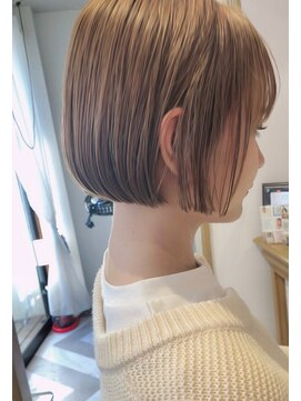 ロンドアベニール 北千住(Lond avenir) ショコラベージュボブ  本田奈穂美 カール/ベビーバング