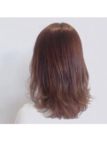 ノノリリ(NONORIRI)&nbsp;ピンクグレープフルーツ細めバイレイヤージュ大人可愛い20代30代