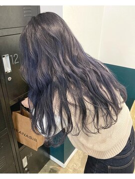 ヘアーブレイス(hair brace) パープル×ネイビー【菅野竜矢】