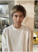 【roijir 表参道】スパイキーショート×ハイトーンベージュ