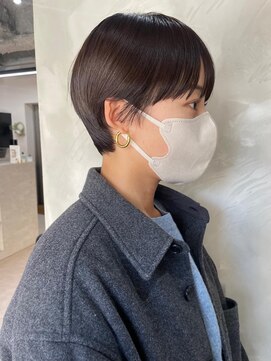 フラッグ ヘアー 天神西通り店(Flag HAIR) ショートヘア ケミストカラー ダメージレスカラー