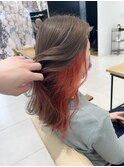 イヤリングカラー×オレンジ