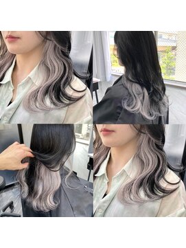 リア 大阪梅田(Ria) ～インナーカラー　シルバーカラー～【Ria 大阪 梅田】