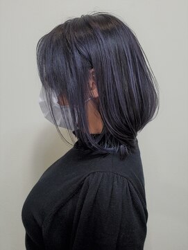 スタジオケイ 清原店(Studio K) 【ブリーチ1回】ネイビーカラー【髪色に厳しい職場＆学生さん】