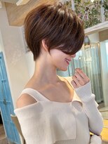 ロンド ストラーダ 心斎橋(Lond strada)&nbsp;ショート×ハイライト白髪ぼかし×マチルダボブ[心斎橋]