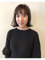 ビュートリアム 梅田(BEAUTRIUM)&nbsp;外ハネボブ/シースルーバング/グレージュ/くびれ/梅田/茶屋町