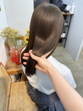 イコ 表参道原宿(ico) LAケラチントリートメント イルミナカラー マロンベージュ