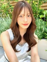 ミラリー トウキョウ(Mirareee Tokyo)&nbsp;20代30代40代◎前髪パーマグレーベージュレイヤーロング黒髪