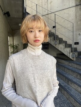メゾンアクア 表参道(Maison ACQUA) ◎ボブ似合わせカットウェーブミディアムメルティーカラー