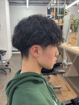 サロンドジョー(salon de joe) メンズカットツイストスパイラルパーマニュアンスパーマショート