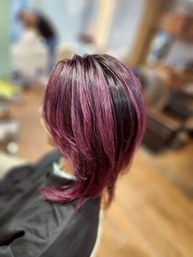 ミラシィ 成田(Mirashy) ハイライトカラーミルクティーベージュレイヤーカット