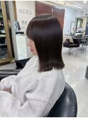 ミディアムボブ＿ナチュラル＿ストレート