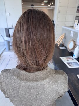 リノ(lino) ボブ×ベージュカラー