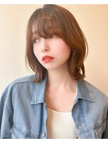 ロンドリゼル 札幌(Lond RiseL) オリーブグレー/前髪/ボブ/マロンベージュ/レイヤーカット/小顔