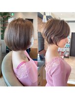 バンプ ギンザ(BUMP GINZA) 30代40代50代大人ショート髪型丸顔前髪なし似合わせ 安