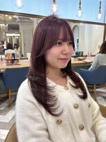 ロンドアベニール 北千住(Lond avenir) 韓国顔周り/バタフライカット/ミディアムレイヤーカット北千住