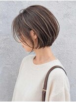 シェル 立川(shell)&nbsp;くびレイヤーエモージュグレージュカラーくびれショート【立川】