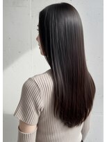 ルノヘアー(Lunohair)&nbsp;美髪◎髪質改善トリートメント×暗髪ロング×大人カジュアル