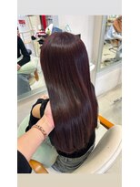 ヘアー アピッツ(hair a p i t s) ツヤ感たっぷり♪ボルドーカラー